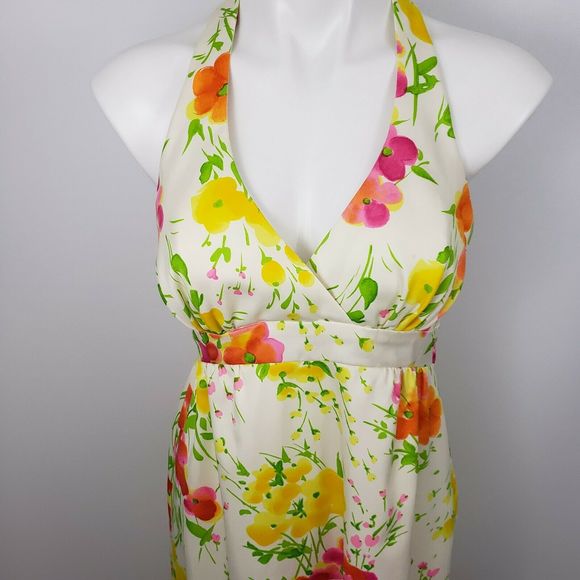 Vtg Tori Richard 10 honolulu halter Dress Hawaiian - Picture 2 of 12